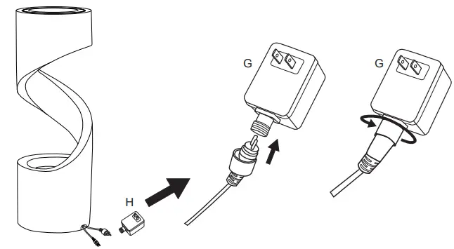 glitzhome-2007300052-Outdoor-Fountain-with-Led-Lights-an-Pump-fig-12