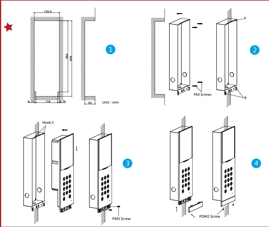 HIKVISION DS-KD8023-E6 IP Door Station Video Intercom - fig 4