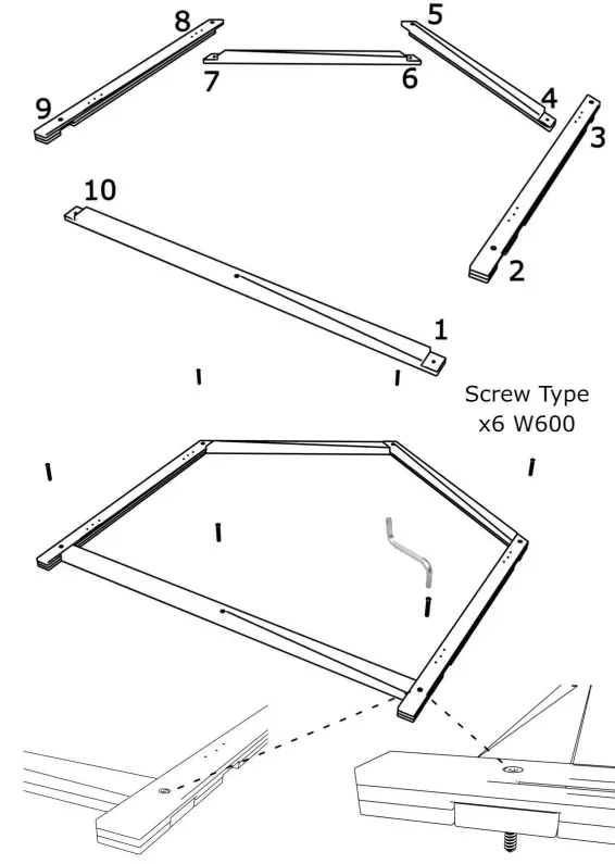 WLO Wood LLC Size 2 Gabled Elevated Solid Spruce