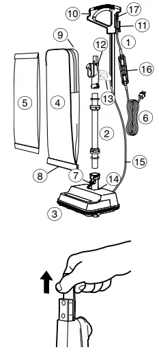 HOOVER CH50200 Commercial Superior Lite Upright Vacuum - fig3