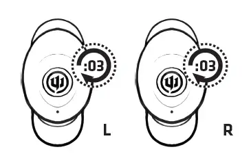Power Off (outside of case)