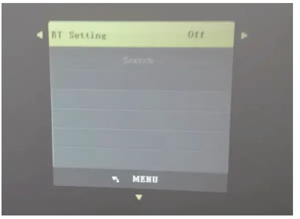 Pericat S20 Mini 1080P Wifi Video Projector - menu