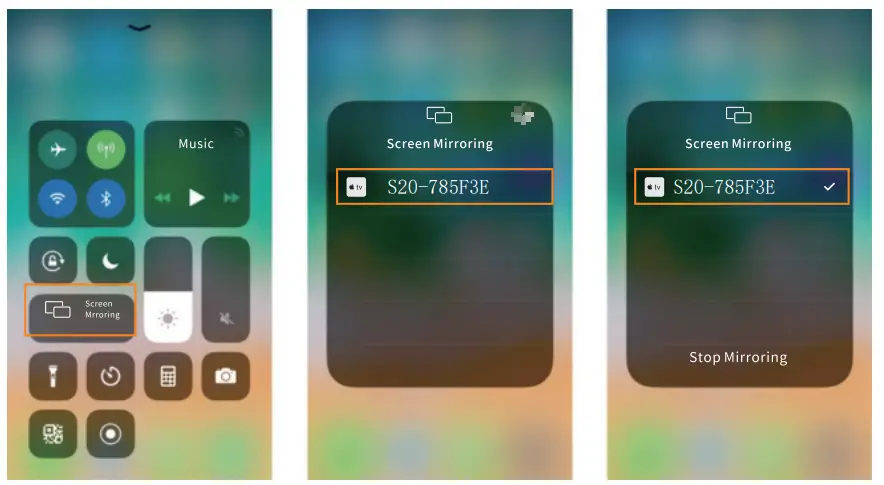 Pericat S20 Mini 1080P Wifi Video Projector - screen miroring