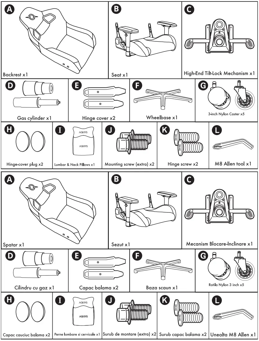 AQIRYS Calypso Gaming Chair - fig 1