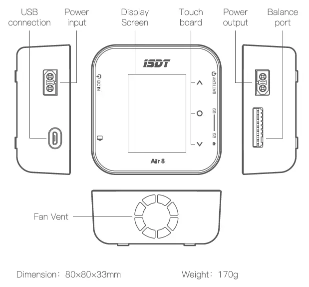 ISDT-Air8 1-8S-500W-Wireless-Smart-Charger -01