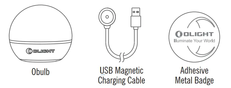 OLIGHT Obulb 55 Lumens 4 Mode Orb Night Lights box