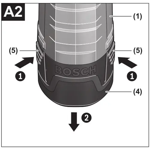 BOSCH GAA 10.8V-21 Professional Compact USB Charging Battery Adapter - Fig A2
