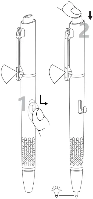 OLIGHT O'Pen Glow Rechargeable Penlight Fig12a