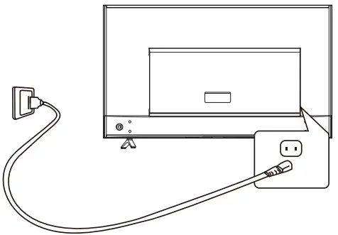 FFALCON FFRS52 32 Inch HD Roku TV - power cable