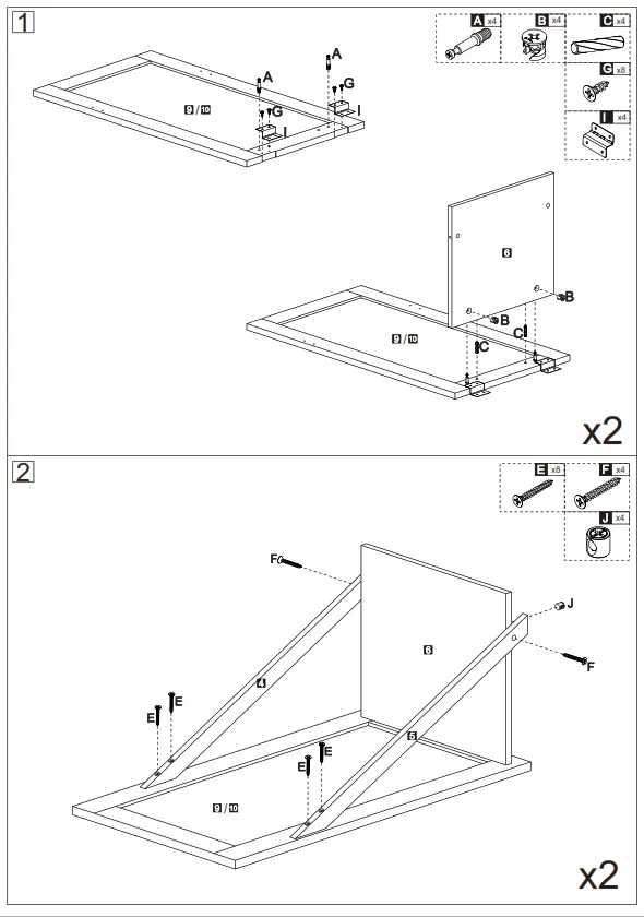 Tileon AYBSZHD2282 Freestanding Linen Cabinet - fig 1
