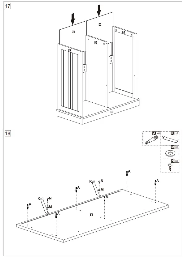 Tileon AYBSZHD2282 Freestanding Linen Cabinet - fig 12