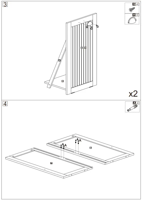 Tileon AYBSZHD2282 Freestanding Linen Cabinet - fig 2
