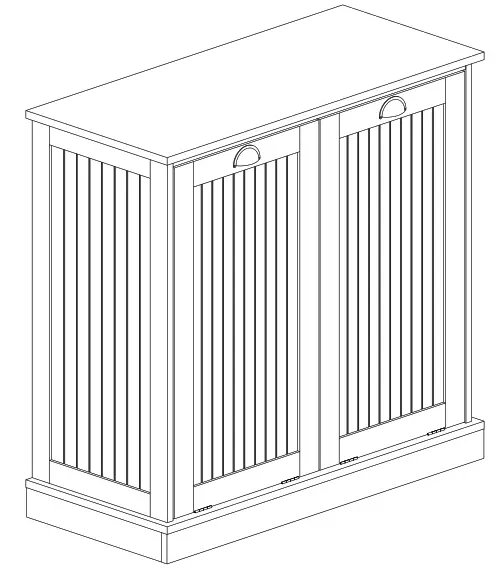 Tileon AYBSZHD2282 Freestanding Linen Cabinet