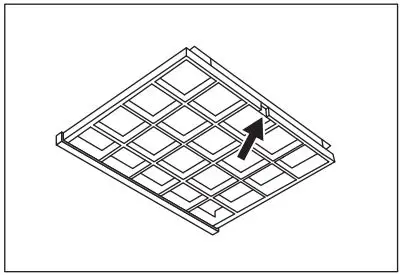 Electrolux LFT769X Cooker Hood User Manual - Press the front edge in slot towards