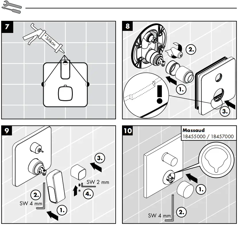 hansgrohe AXOR Massaud, Urquiola - Assembly 1