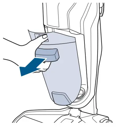BISSELL 1785 CROSSWAVE All In One Multi Surface Cleaner - button on top