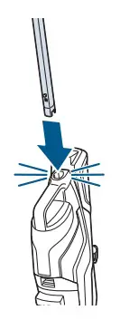 BISSELL 1785 CROSSWAVE All In One Multi Surface Cleaner - handle