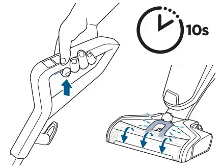 BISSELL 1785 CROSSWAVE All In One Multi Surface Cleaner - spray trigger