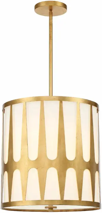 CRYSTORAMA ROY-805-GA Royston Four Light Pendant