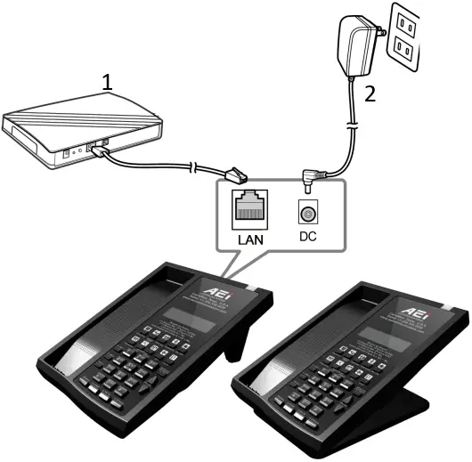 GPO Retro SSP-8210-SMK Dual Line IP Cordless Full Duplex Speakerphone A5