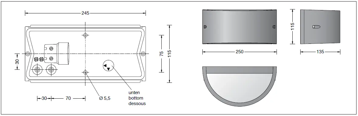 BEGA-33335-Wall-Luminaire-fig-1