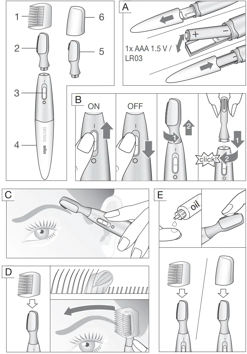 BRAUN FG1106 Mini Precision Trimmer - fig