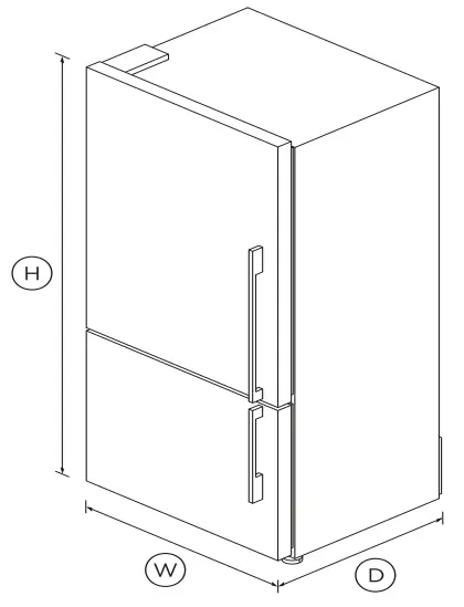 FISHER PAYKEL E522BLXFD4 79cm 494L Freestanding Refrigerator Freezer - Fig 1