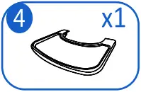 kikka boo Modo 2 In 1 Wooden Highchair B4