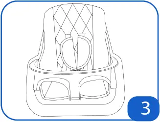 kikka boo Modo 2 In 1 Wooden Highchair D3