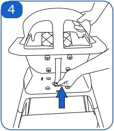 kikka boo Modo 2 In 1 Wooden Highchair D4