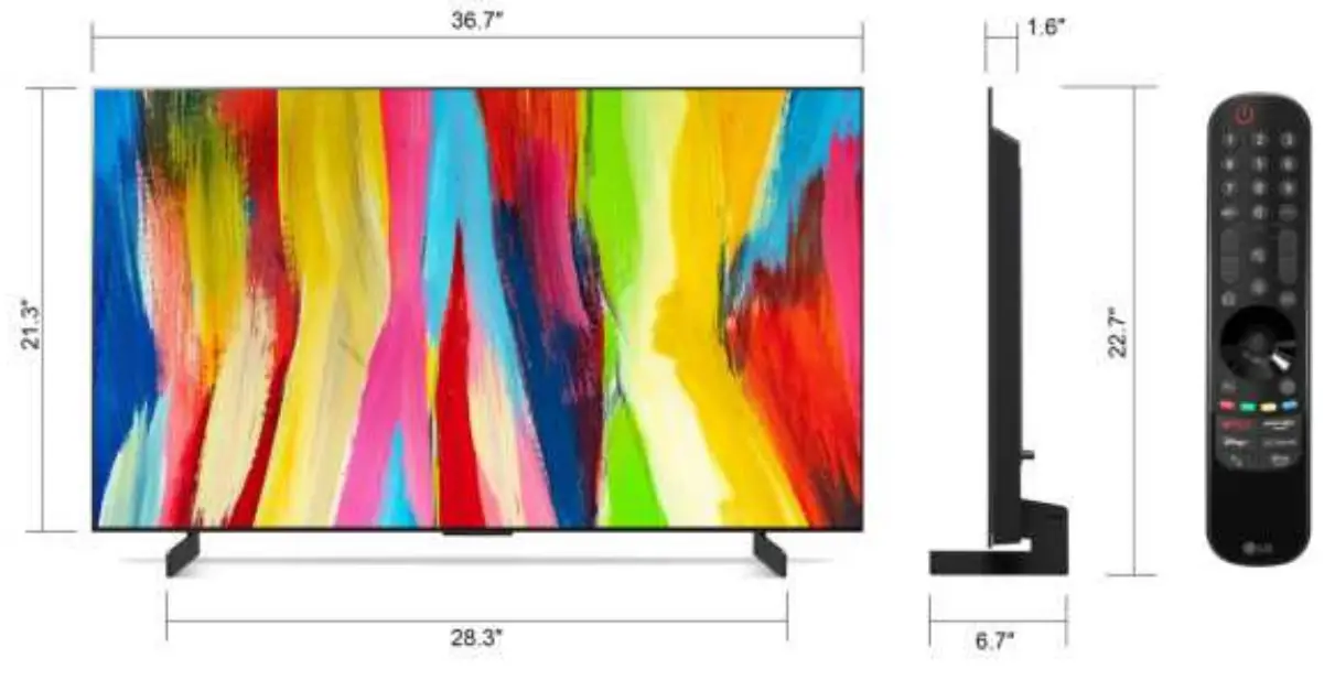 LG OLED42C2PUA 42 Inch Class OLED Smart TV - parts