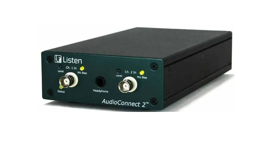 Listen Audioconnect 2 Analyzer Audio Interfaces User Manual Listen Audioconnect 2 Analyzer Audio Interfaces User Manual