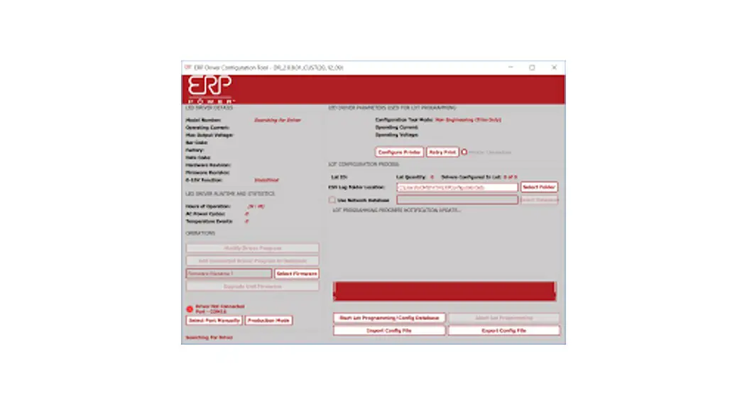 Erp Power Erp Programming Software Driver Configuration Tool User Guide