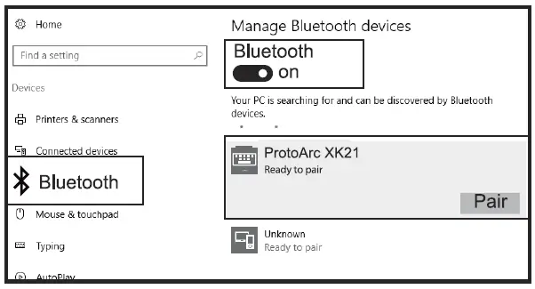 ProtoArc-XK21-Wireless-Left-Handed-Keyboard-Bluetooth-Ultra-Thin-Keyboard-FIG-9