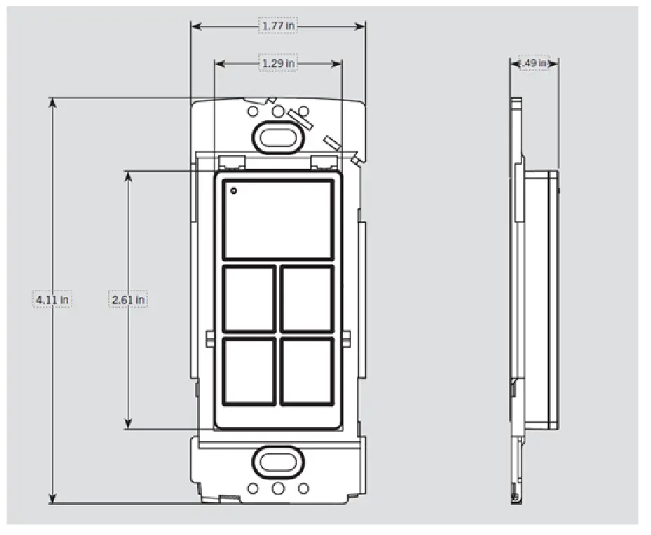 EarthConnect ECWSBP 5 Key Battery Powered Wall Switch - Auto Mode1