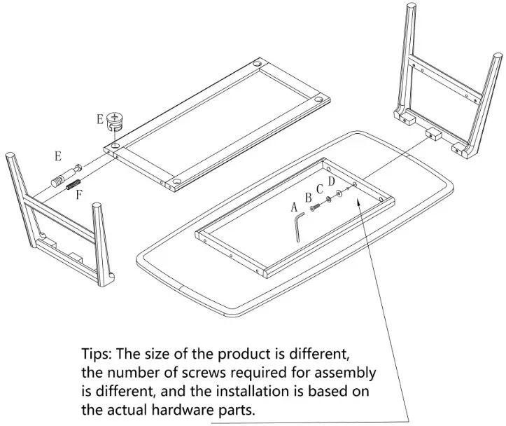 URTR HY02388Y Brown Oak Solid Wood Rectangular Coffee Table Accent Table with Storage Shelf - overview 3