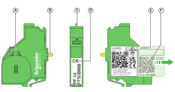 Schneider Electric ComPacT NSXm Wireless Indication Auxiliary for MCCB 16 160 A - fig 1