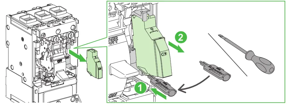 Schneider Electric ComPacT NSXm Wireless Indication Auxiliary for MCCB 16 160 A - icon 3sdf