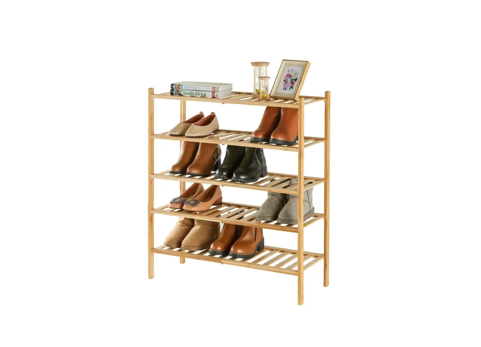 Kmart 43270019 5 Tier Bamboo Shoe Rack Instruction Manual