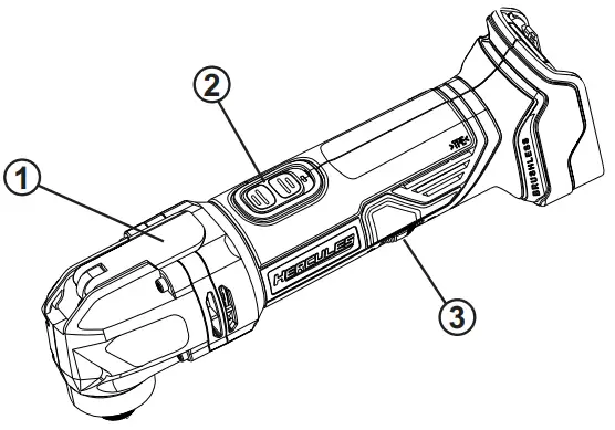 HERCULES HCB43B 20V Brushless Oscillating - fig1