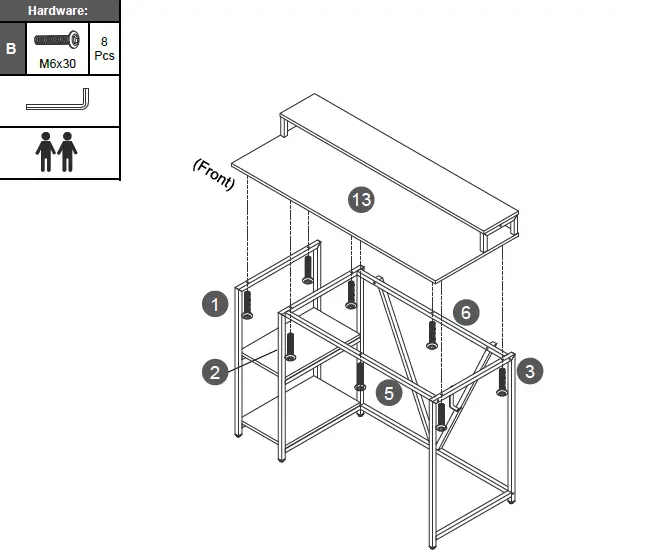 TECHNI-MOBILi-RTA-7310D-Industrial-Writing-Desk-11