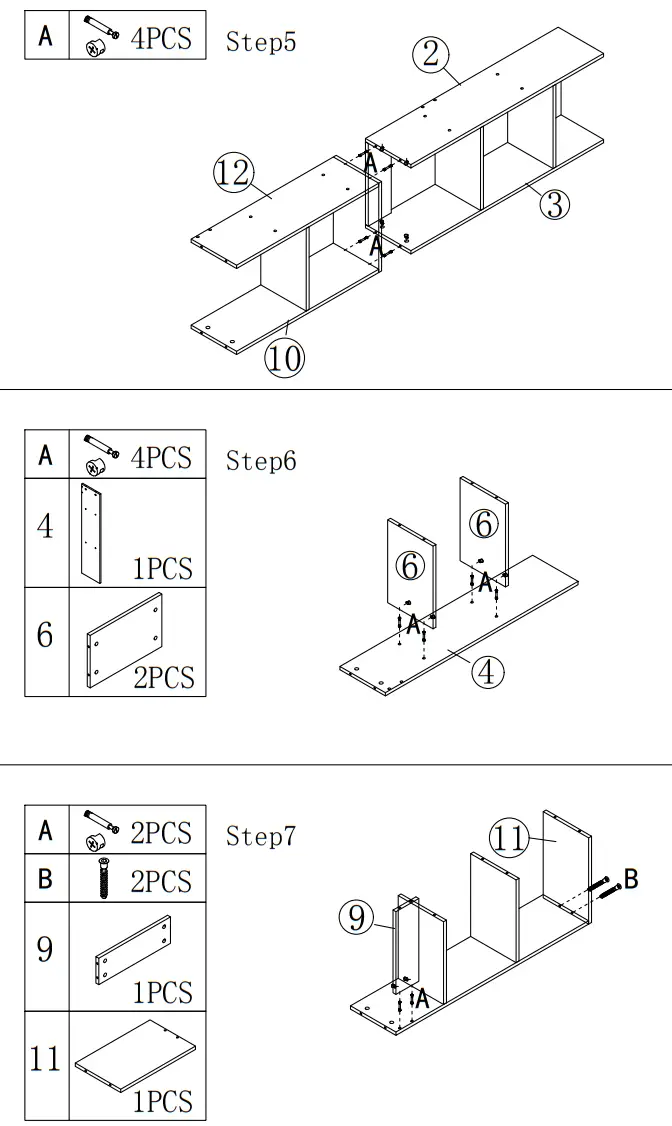 Tribesigns HD F1602 WZZ Frailey 70 9 in Brown 5 Tier Industrial Bookcase Shelves - Fig3