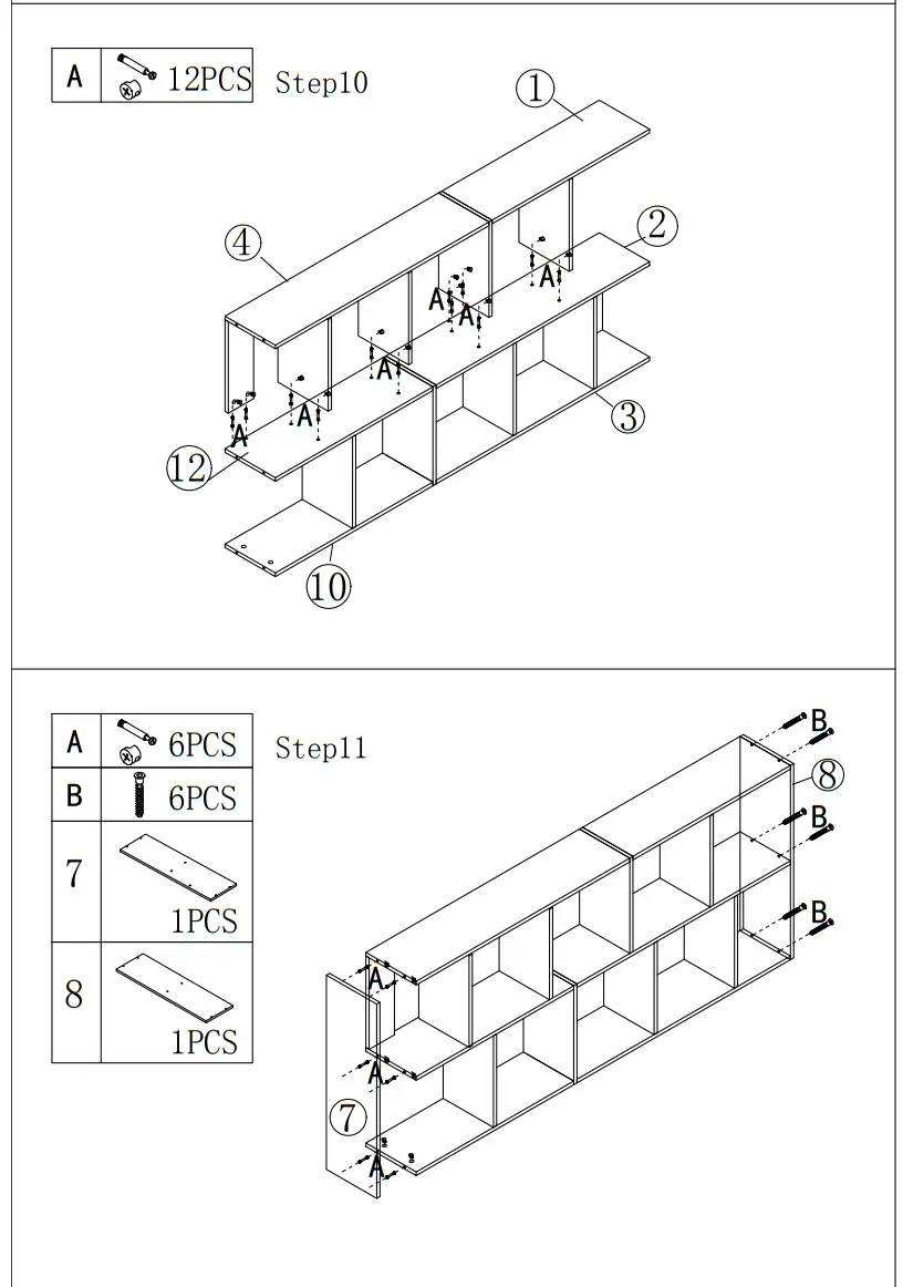 Tribesigns HD F1602 WZZ Frailey 70 9 in Brown 5 Tier Industrial Bookcase Shelves - Fig7