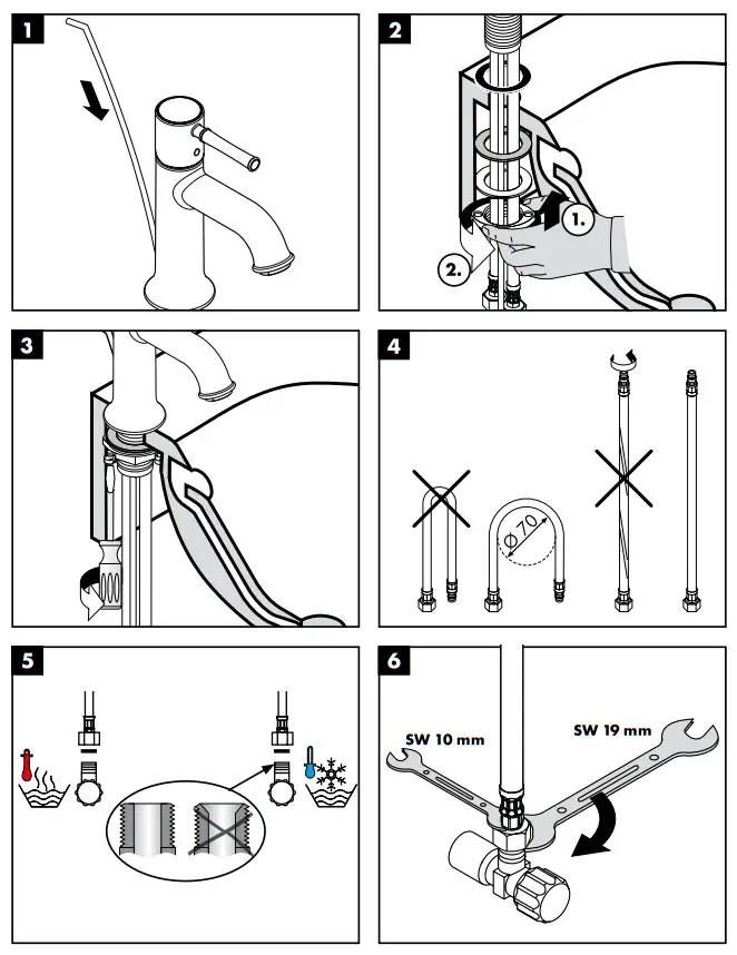 Hansgrohe 14111XXX TALIS C Lever Sink Faucet DN15 - fig