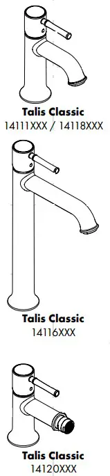 Hansgrohe 14111XXX TALIS C Lever Sink Faucet DN15