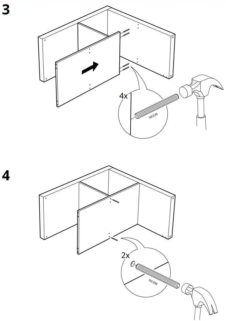 IKEA KALLAX Shelving Unit with Underframe - Assembly 2