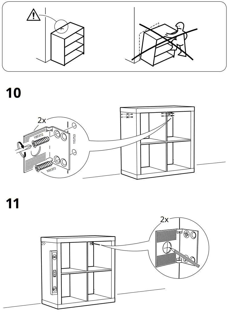 IKEA KALLAX Shelving Unit with Underframe - Assembly 6