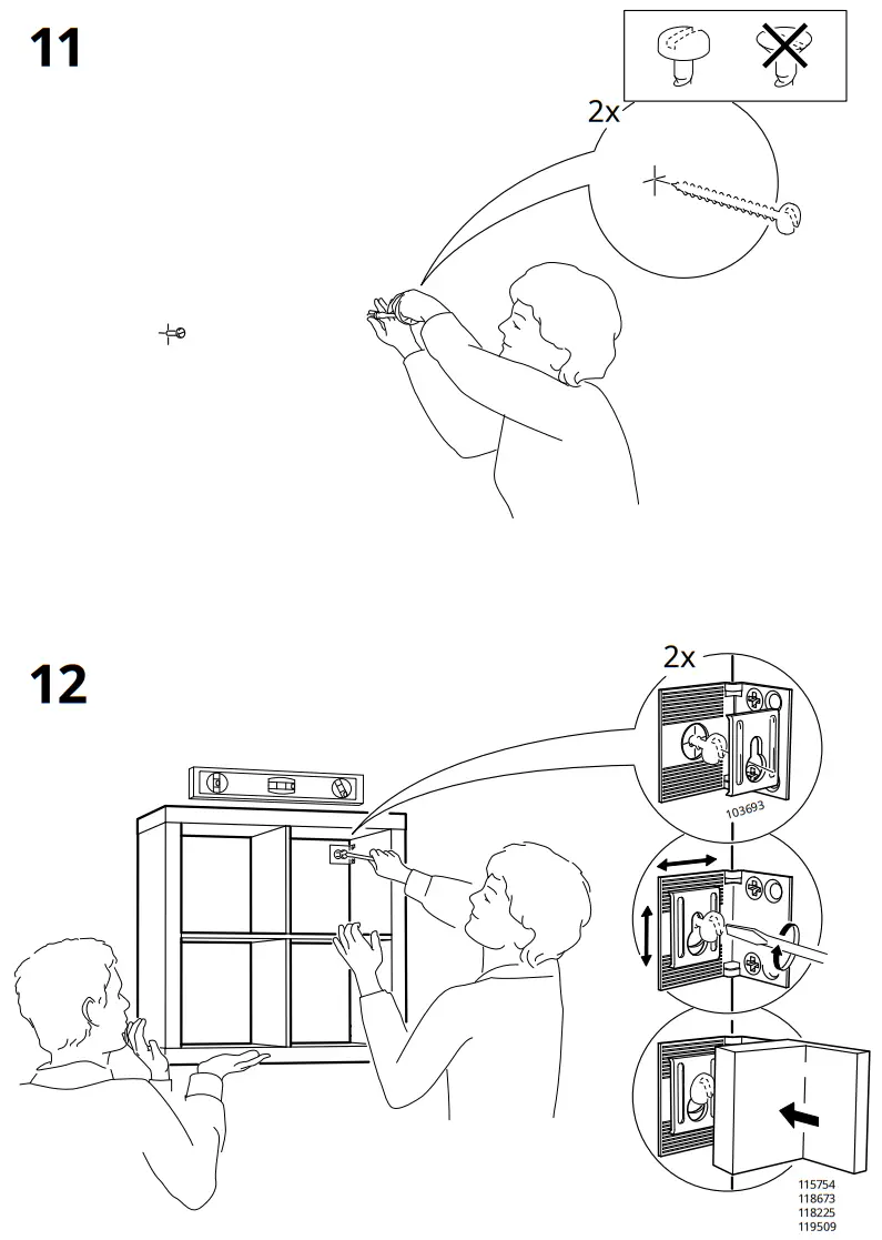 IKEA KALLAX Shelving Unit with Underframe - Assembly 9