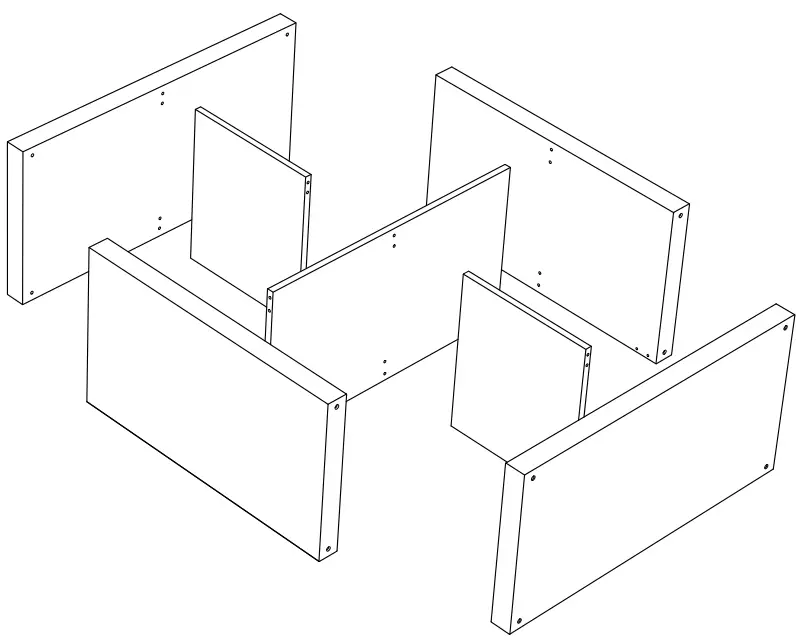 IKEA KALLAX Shelving Unit with Underframe - Assembly