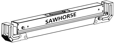 Bauer 57807 1300 LB Capacity Steel Sawhorse - Sawhorse